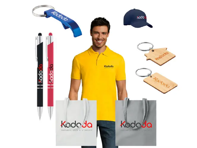 Pack corporate produits publicitaires textile personnalise pour entreprise